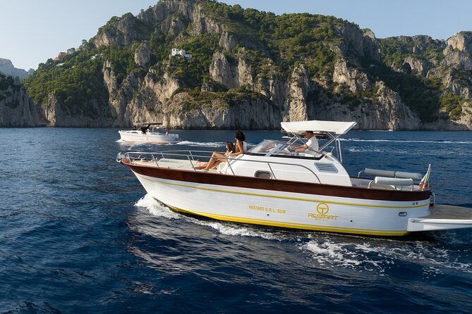 Capri Tour From Sorrento 28ft Classic Boat - Exploring the Coastline