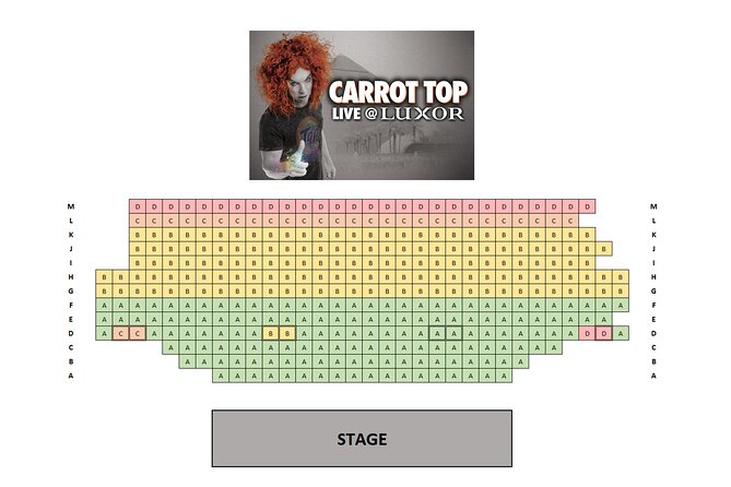 Carrot Top at the Luxor Hotel and Casino - Overall Experience and Venue