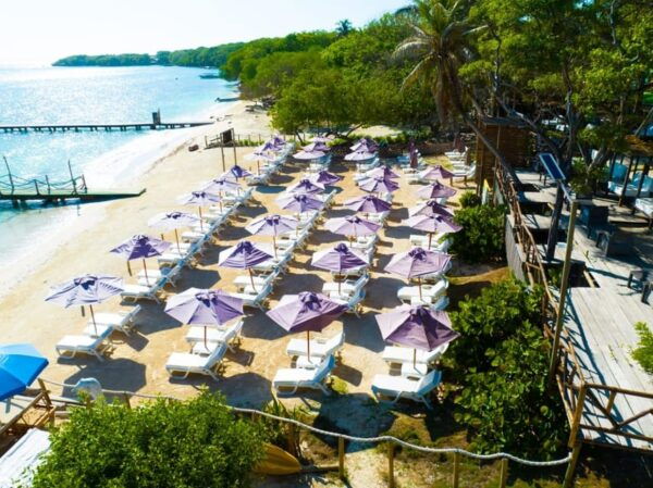 Cartagena: Rosario Island Beach Club Day Trip and OPEN BAR - Beach Club Amenities