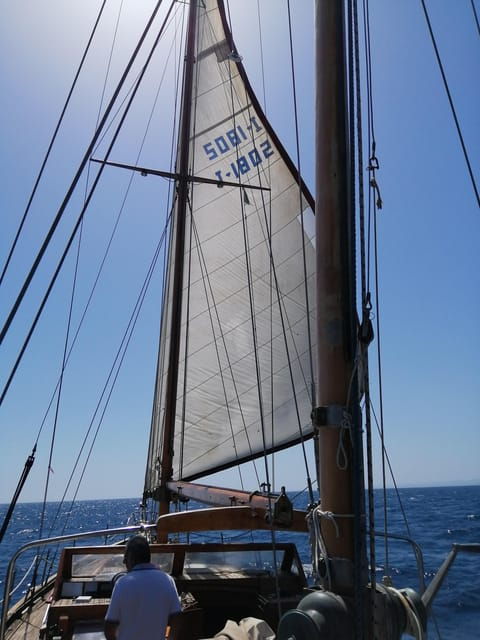Castro marina (LE) Sailing boat trip on vintage Cassiopèe - The Beauty of the Salento Coast from the Sea