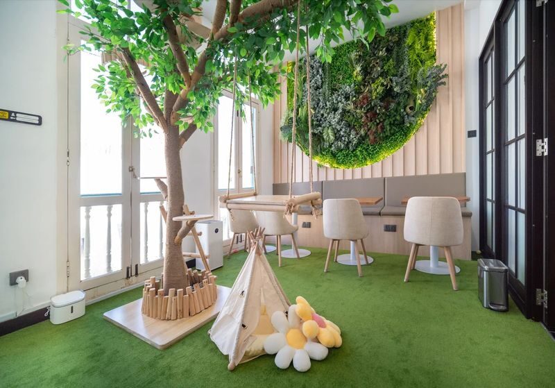 Cat Lounge and Coworking in Singapore - A coworking room with resident cats