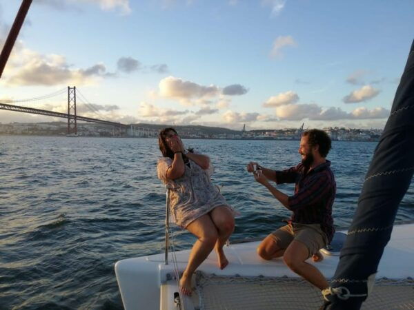 Catamaran Ride on the Tagus River, With Music and Drinks. - Frequently Asked Questions