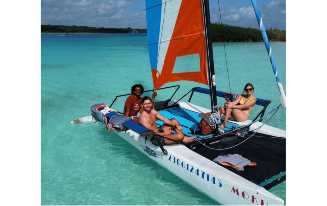 Catamaran Sailing Experience at Bacalar Lagoon. - Eco-Friendly Sailing on Catamarans