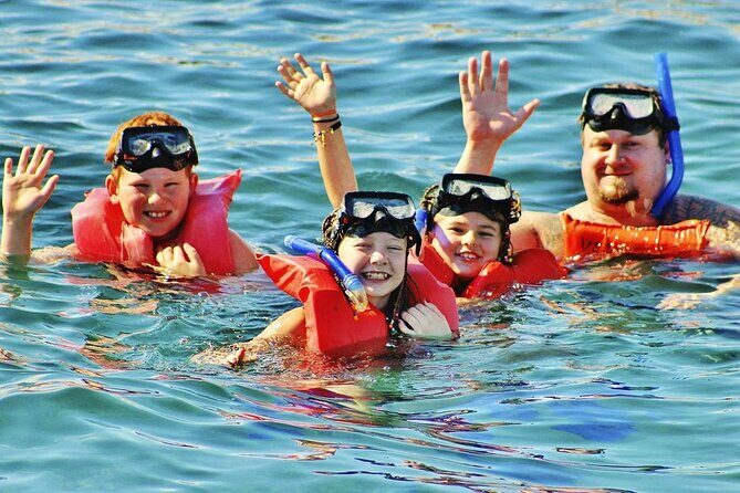 Catamaran to Isla Mujeres  Kids Go Free! (Only Pay Dock Fee) - Snorkeling at El Meco Reef