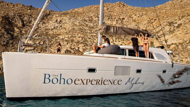 Catamaran's Private Tour / Mykonos - Magnificent Sunset Views