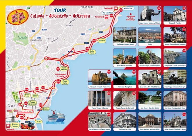 Catania: Hop-On, Hop-Off Bus to Acicastello and Acitrezza - Boarding and Itinerary