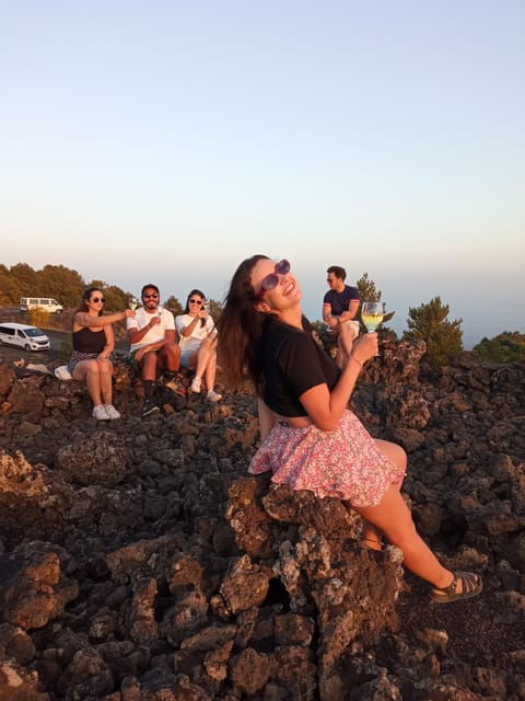 Catania: Sunset Trekking on Mount Etna With Wine Tasting - Scenic Stops Along the Way