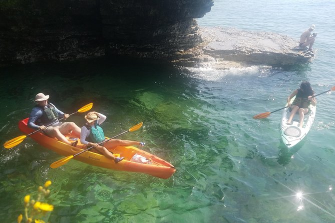 Cave Point Kayak Tour - Limestone Cliffs and Teal-Blue Waters