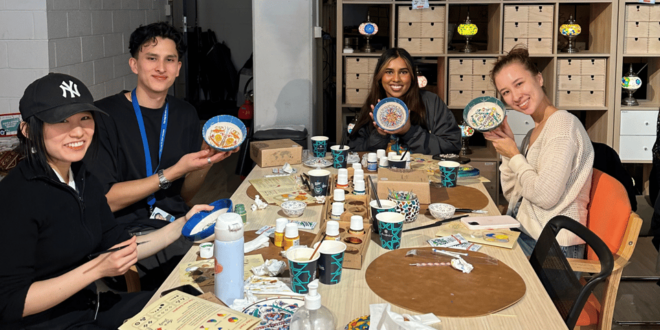 Ceramic Painting Classes in Tustin - Mosaic Lamp Creation