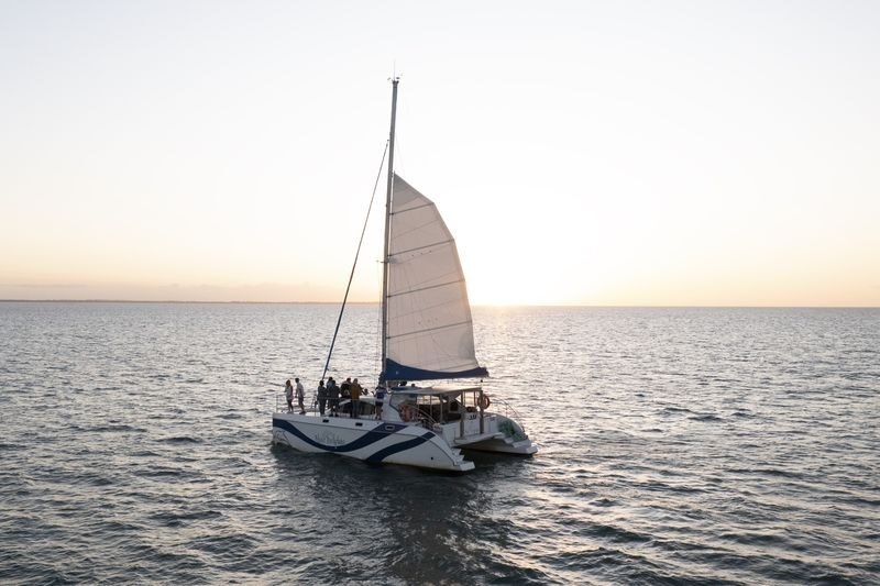 Champagne Sunset Sail 90 Minute Tour - Setting sail from Great Sandy Straits Marina