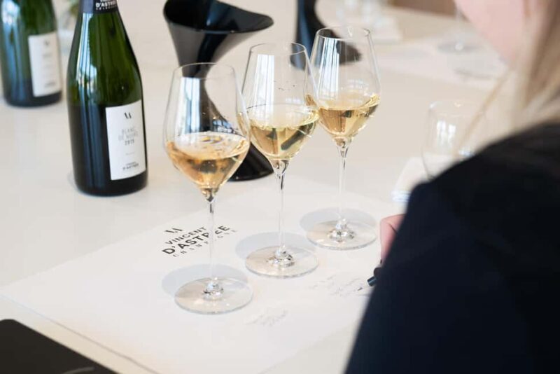 Champagne Vincent d'Astrée: Blanc de Blancs Workshop - An honest look at what to expect from this Blanc de Blancs Workshop