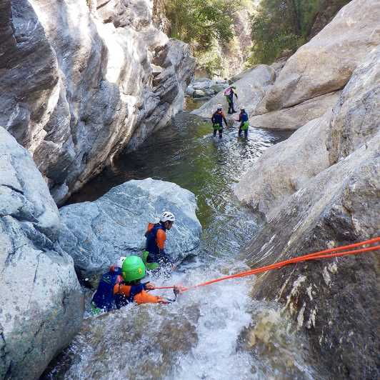 Champdepraz: Canyoning Test Yourself in the Chalamy Torrent - Duration and Group Size