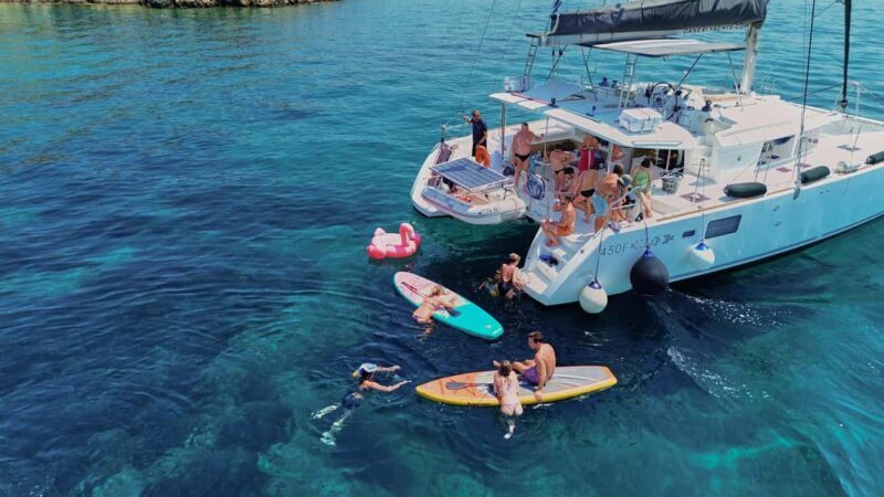 Chania Old Port: All-inclusive Catamaran Trip Agioi Theodori - Overview of the Experience