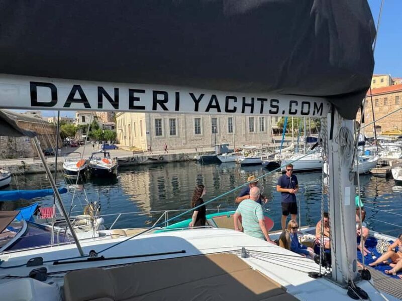 Chania Old Port: All-inclusive Catamaran Trip Agioi Theodori - Itinerary Breakdown