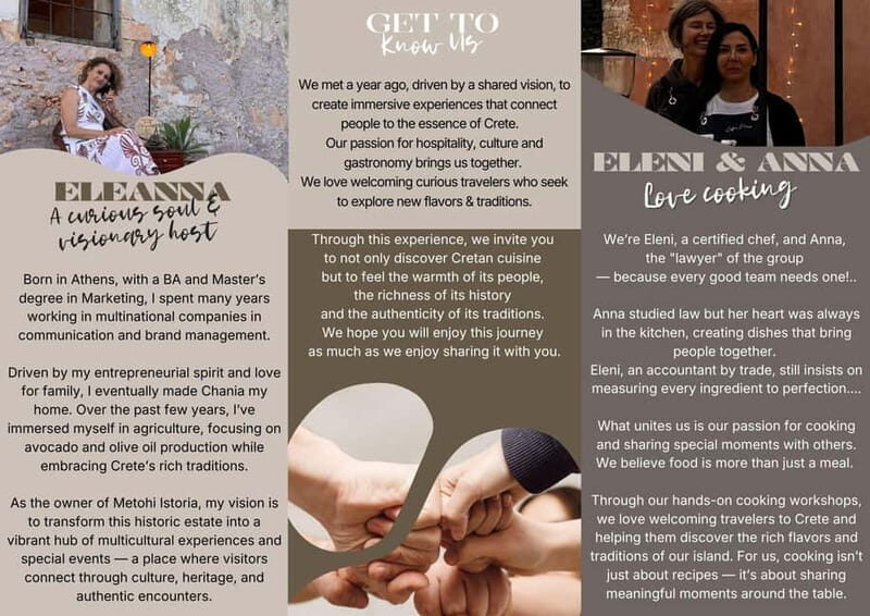 Chania: Olive Oil Tasting & Cooking Class at Metohi Istoria - Practical Details and What to Know Before Booking