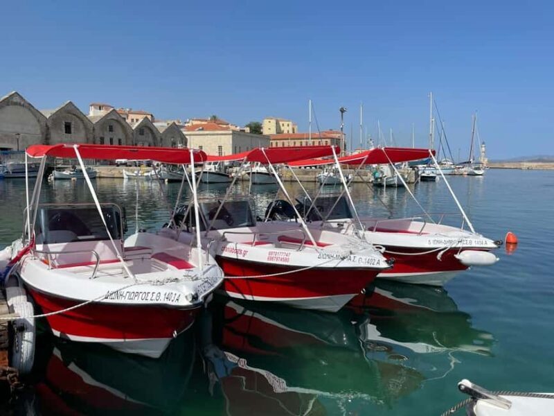 Chania: Self-Drive Boat and another with Skiper 7.50 m - The Sum Up
