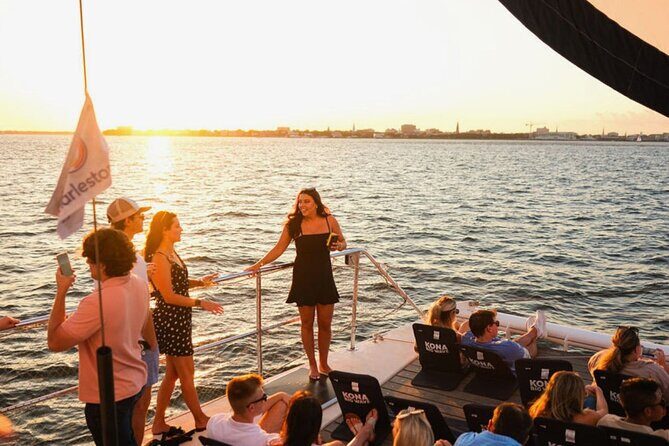Charleston Iconic Sunset Sail - Lux Catamaran w/Bar & Bathrooms - FAQs