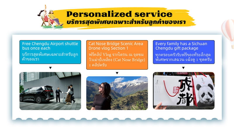 Chengdu + Four Girls Mountain + Xinduqiao + Moshigou Stone Forest Park + Yuzixi 3 - What the price covers, and what it does not