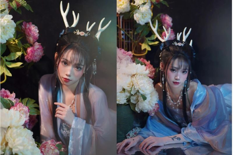 Chengdu Jinli Ancient Street Featured Hanfu Rental/Makeup/Photography Experience Hall - Wearing Hanfu around Jinli and Wuhou Shrine