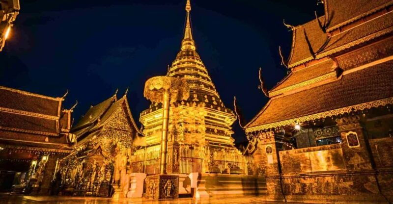 Chiang Mai: Doi Suthep and Wat Pha Lat Temple Evening Tour - Itinerary and Highlights