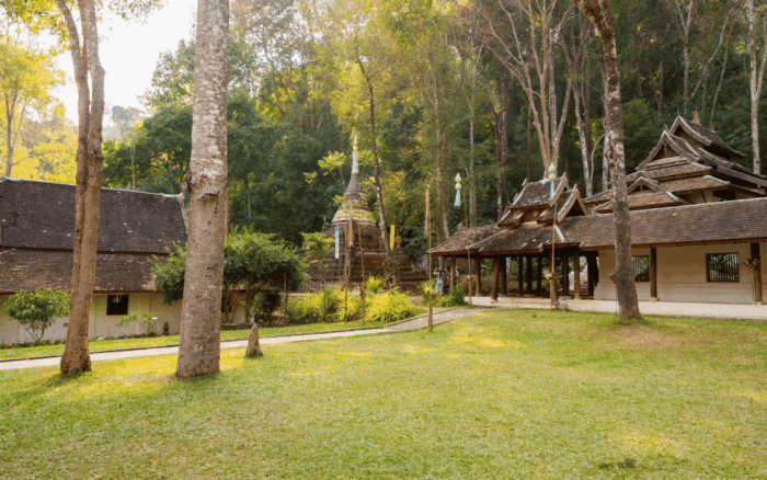 Chiang Mai: Doi Suthep Temple and Waterfall by Songtaew Trio - Scaling Wat Prathat Doi Suthep