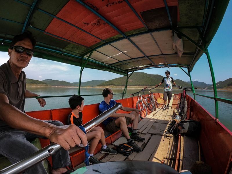 Chiang Mai Sticky Waterfalls Bike Tour by Trailhead - Country roads, changing terrain, and the support truck