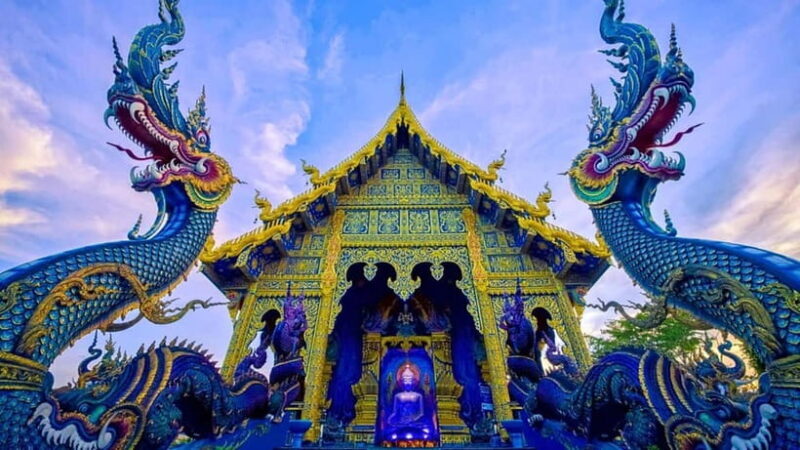 Chiang Mai : White and Blue Temples and Lalita Cafe - Scenic Break at the Hot Spring