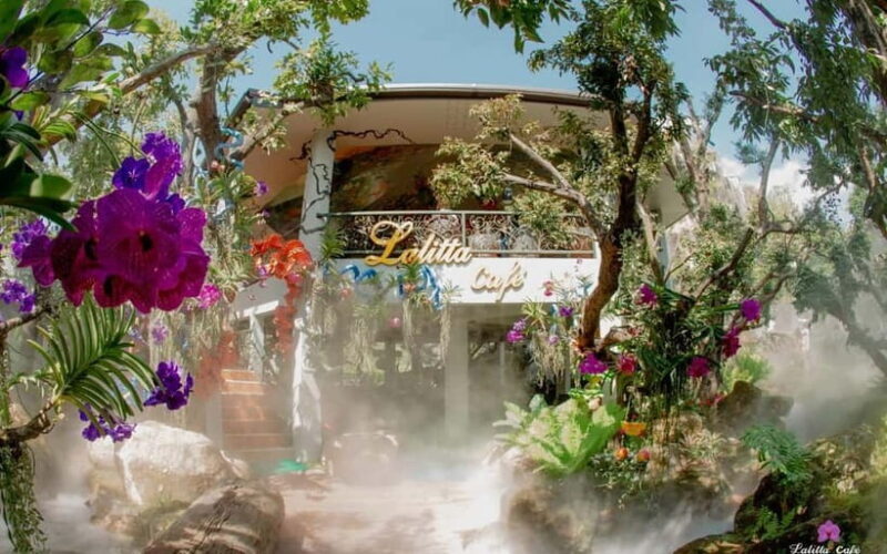 Chiang Mai : White and Blue Temples and Lalita Cafe - Lalita Cafe: A Floral Retreat