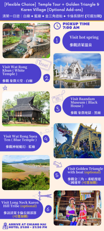 Chiang Rai Golden Triangle Boat Join-in Day Tour from Chiang Mai - Golden Triangle: river meeting point, optional boat