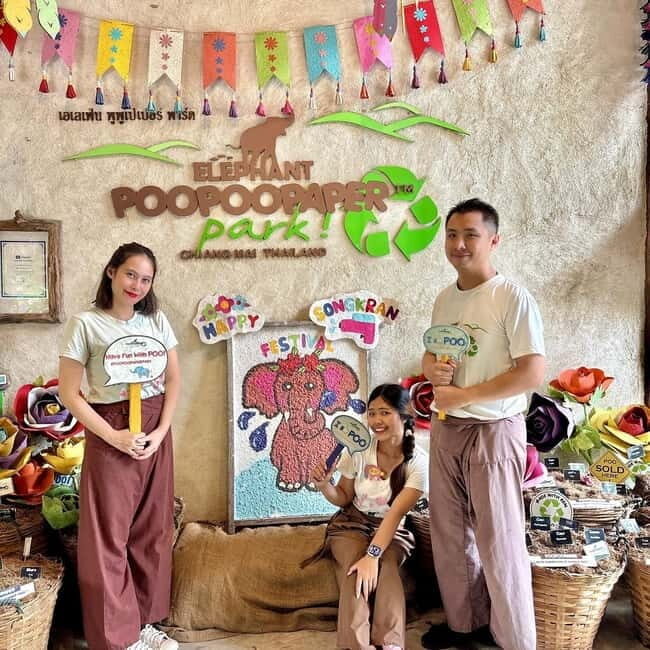 ChiangMai Elephant POOPOOPAPER Park Optional StickyWaterfall - Practical Details and Value