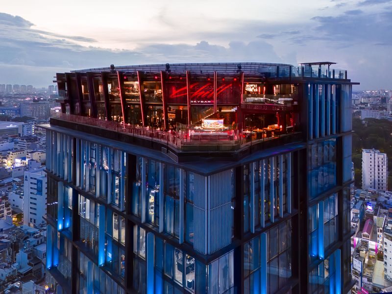 Chill Skybar: Rooftop Dining, Drinks & Dance - All-in-One in Saigon - A rooftop perch above central Saigon