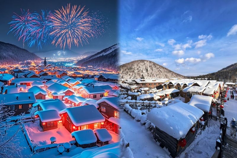 China Snow Town & Erlang River Rafting Day Trip - Dressing for a Day Around Minus 20°C