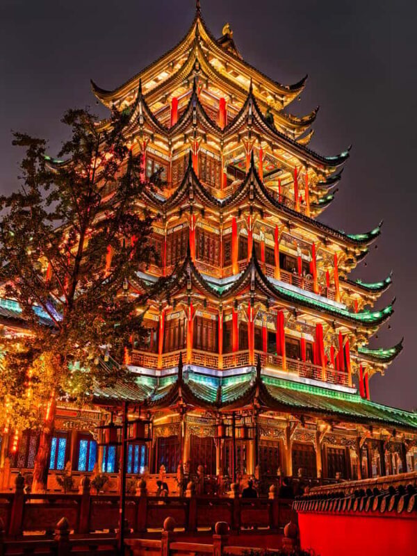 Chongqing: Ancient Town, Monorail, Park and Art Private Tour - Visiting the Preserved Teahouse