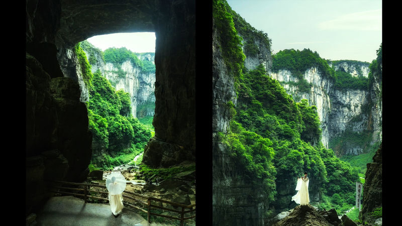 Chongqing Karst 2-Day Tour + Three Natural Bridges + Fairy Mountain + Furong Cave - Bamboo-cage lunch and Longshuixia’s narrow gorge