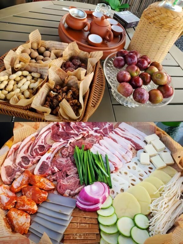 Chongqing Manhattan Rooftop | Tea Stall, BBQ - Barbecue turns the terrace into a dinner plan