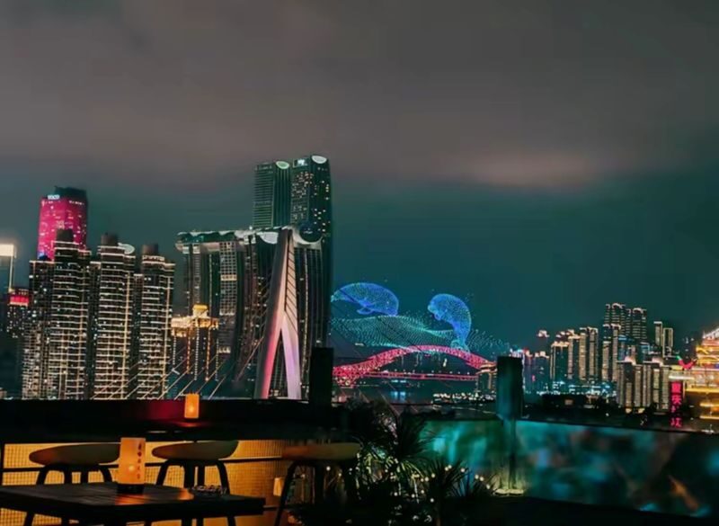 Chongqing Manhattan Rooftop | Tea Stall, BBQ - What the price buys, and what it does not