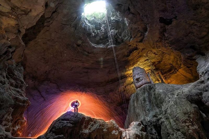 Chongqing Tianyan Cave Rock Descent/Via Ferrata - What happens from check-in to the cave