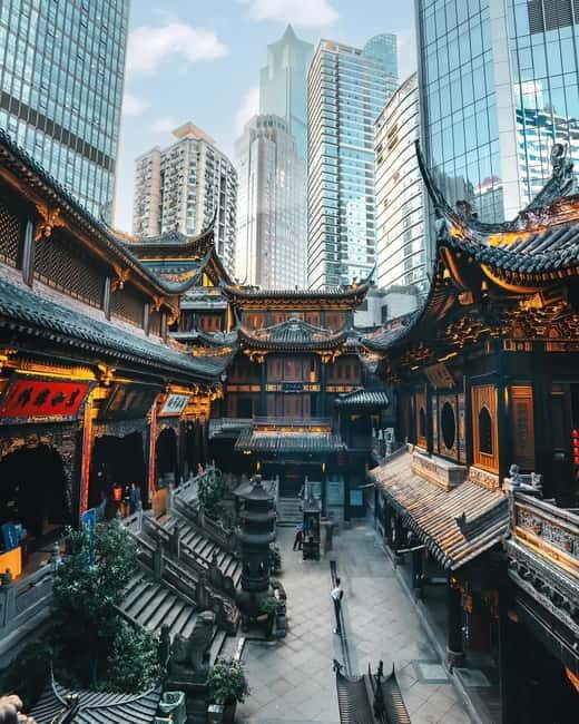 Chongqing: Trendy Spots, Cableway & Ferry Private Tour - Exploring a Historic District: Old Meets New