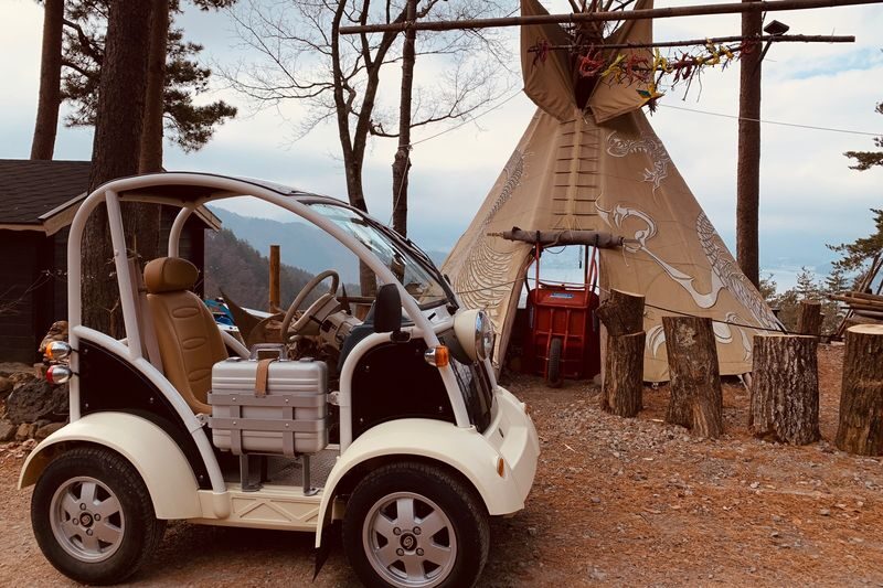 Choro-Q Mini Car Driving Experience in Lake Kawaguchi Area - A coffee break and local pace