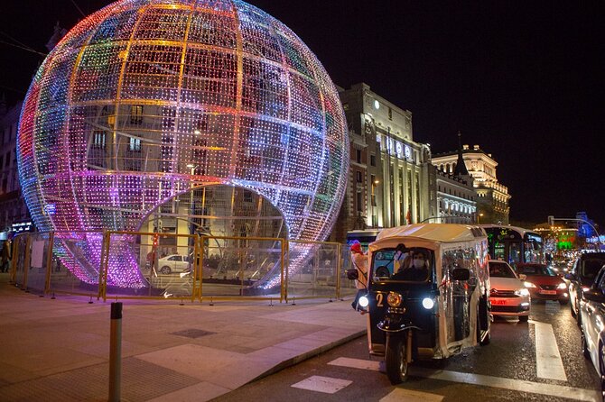 Christmas Lights Tour in Madrid in Private Eco Tuk Tuk - Tour Overview