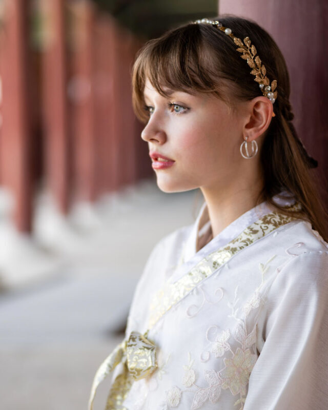 Cinematic Hanbok Photoshoot at Gyeongbokgung - A palace portrait, not a costume rental