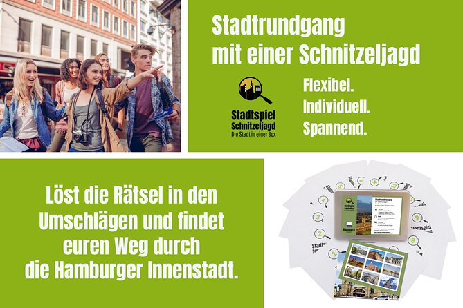 City Game Scavenger Hunt Hamburg City Center - Independent City Tour - Meeting and Pickup