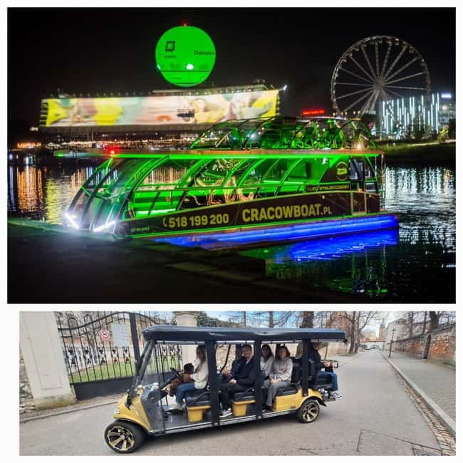 City Tour Cracow golf car plus Cruise on the Vistula River. - Exploring Krakow with a Golf Cart and Vistula River Cruise — An Authentic Day Out