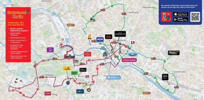CitySightseeing Berlin HOHO Bus- All Lines (A+B) & Boat Tour - Trendy East Berlin Tour Highlights