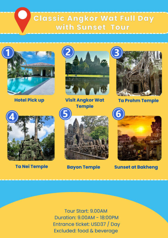 Classic Angkor Wat Sunrise or Sunset Small Group or Private Tour - Transport, group size, and the value of a guide