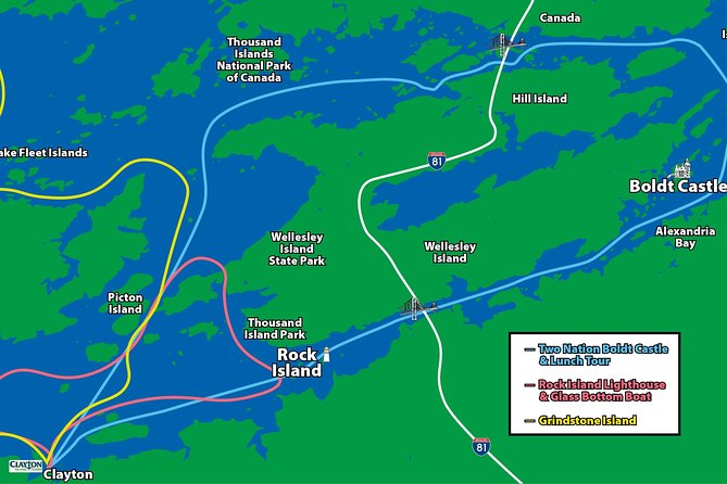 Clayton 1000 Islands Half-Day Lunch Sightseeing Cruise - Sightseeing Opportunities