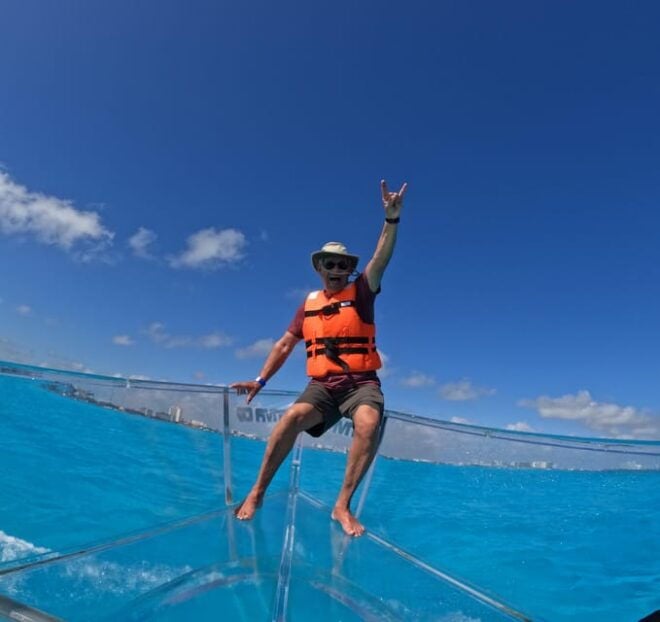 CLEAR BOAT in CANCUN 1.5 Hours Adventure Great for Pictures! - Itinerary