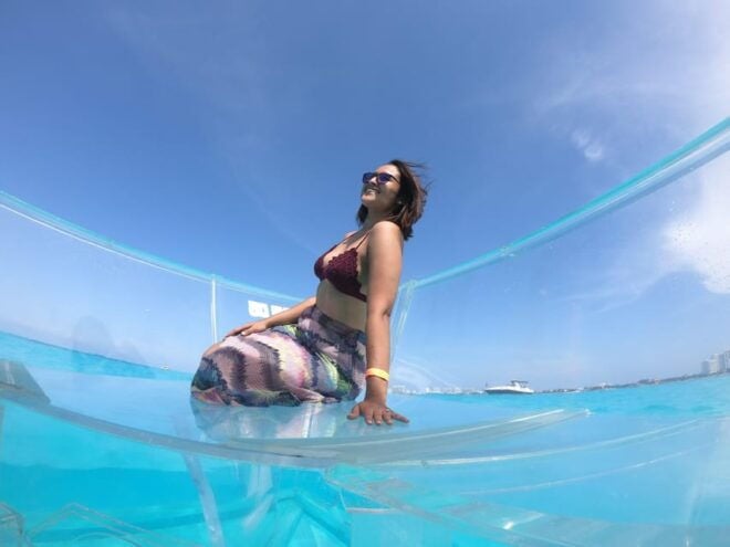 CLEAR BOAT in CANCUN 1.5 Hours Adventure Great for Pictures! - Highlights
