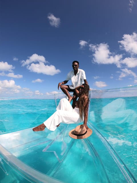 CLEAR BOAT in CANCUN 1.5 Hours Adventure Great for Pictures! - Inclusions
