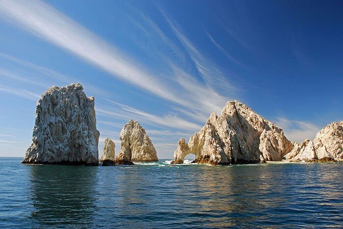 Clear Boat Ride at Los Cabos - The Arch, rock formations and beaches